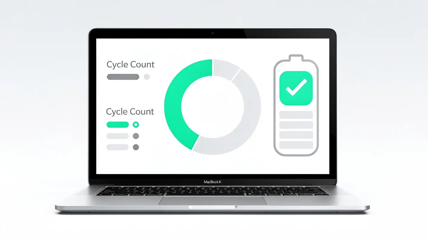 Vérification état batterie macOS optimiser MacBook