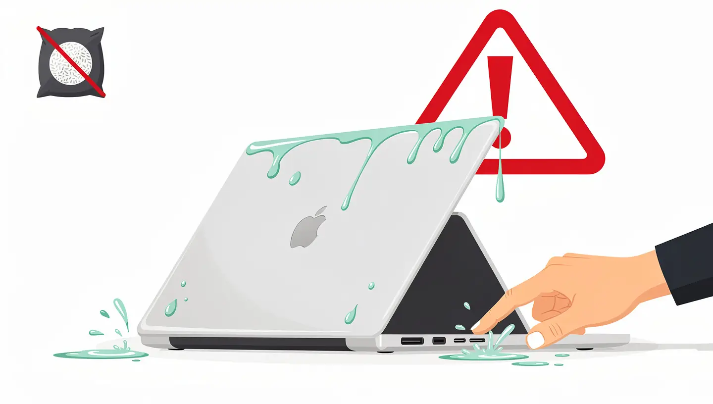 Mac à l’eau : les 5 gestes d’urgence