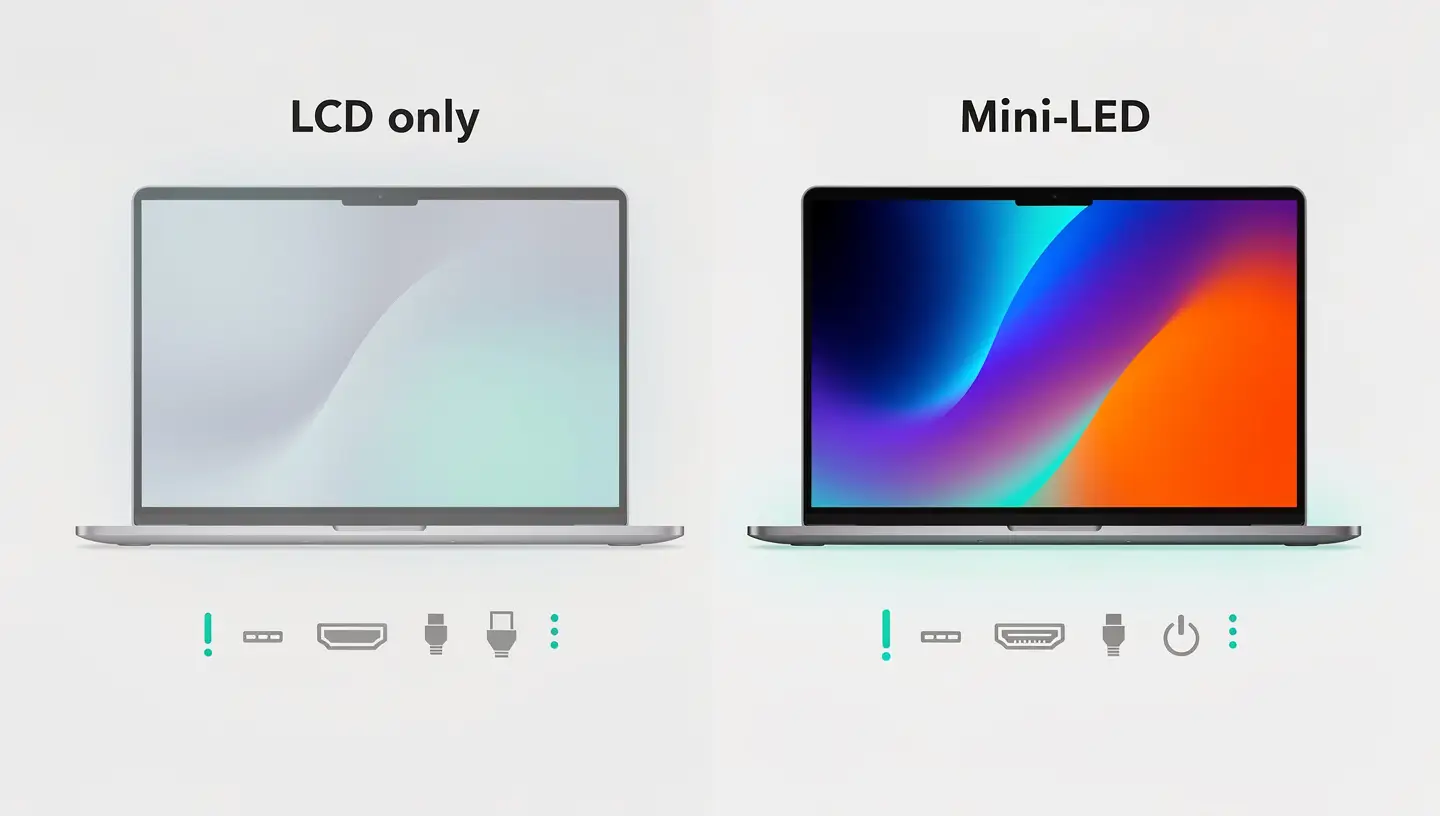 MacBook Air vs Pro écran connectique performances comparaison
