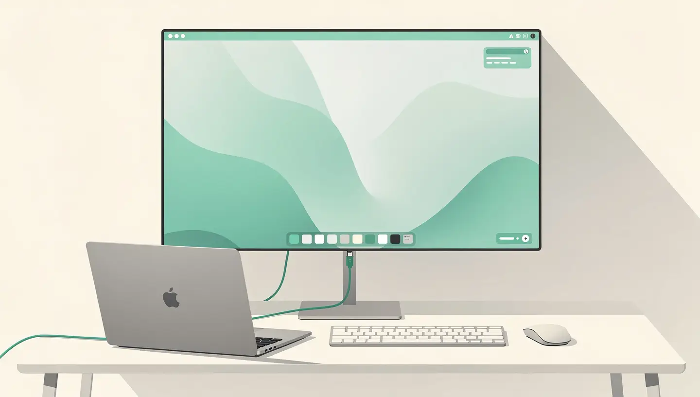 MacBook écran cassé branché écran externe solution temporaire