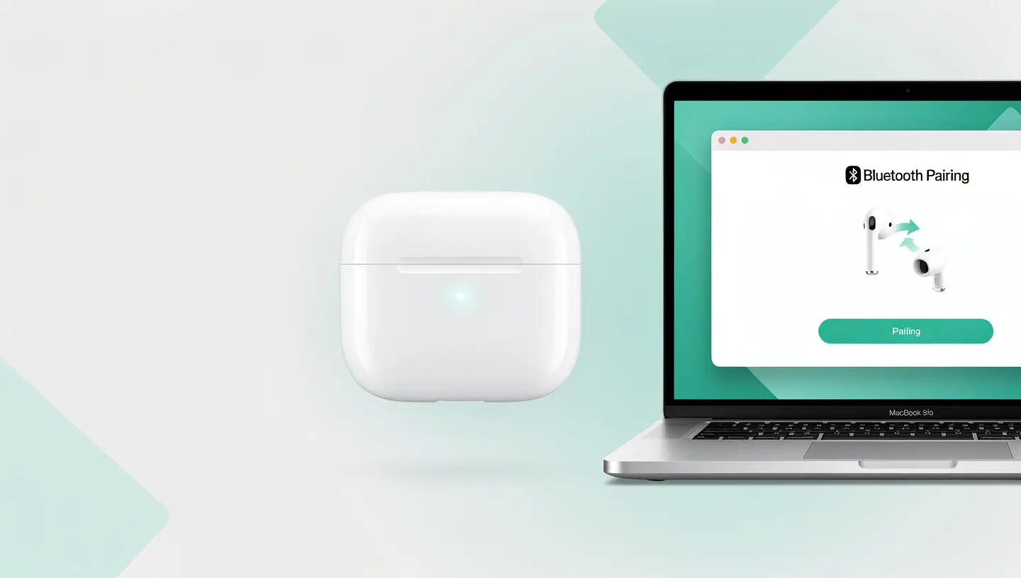 Procédure d'appairage des AirPods avec un Mac