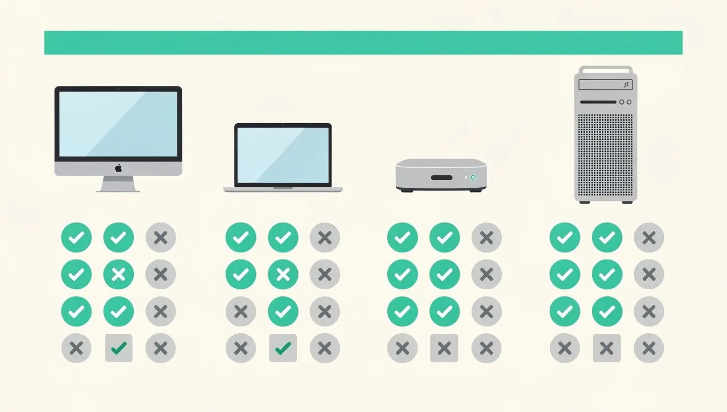 Tableau de compatibilité pour l'ajout de RAM par modèle de Mac