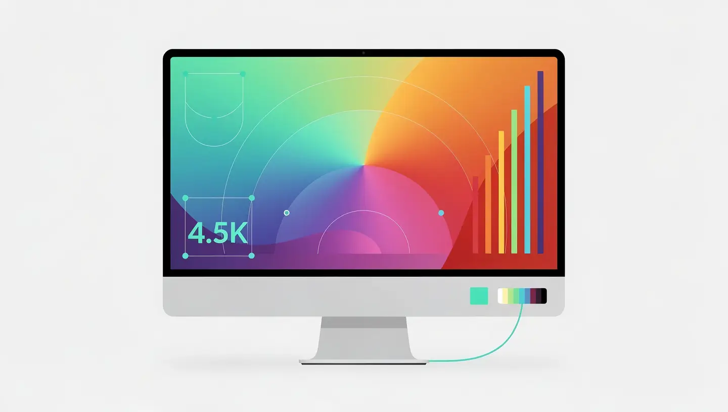 Écran Retina 4.5K de l'iMac M4 avec qualité d'image exceptionnelle